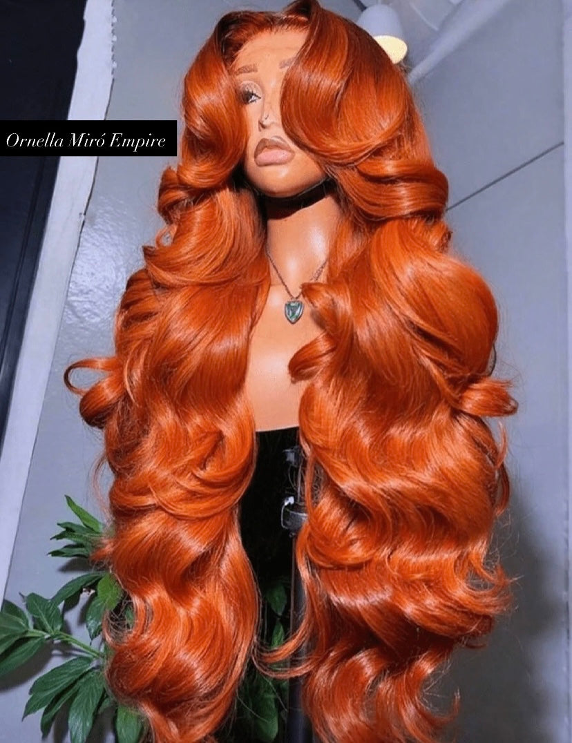 Luxury 200% Density HD Transparent Lace Front Body Wave Wig – Glueless with Baby Hair, Pre-Plucked Natural Hairline, Brazilian Human Hair Blend.